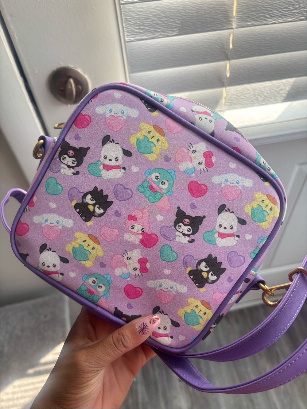 Loungefly Lavender Sanrio Character Crossbody Bag - Picture 2 of 7